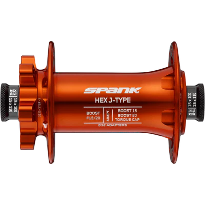 Spank HEX J-TYPE Boost F15/20 32HFront Hub Orange